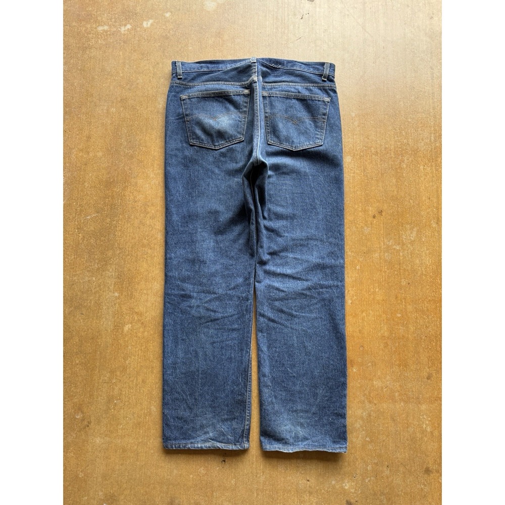 VTG 90s 80s Levis 501 Straight Leg Denim Jeans 38Wx31L USA Dark Wash